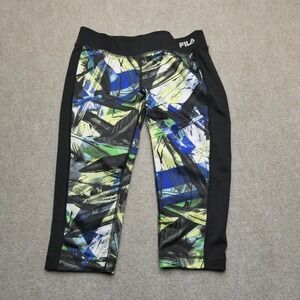 Fila Sport Leggings Womens Small‎ Compression Yoga Pants Colorful Geometric